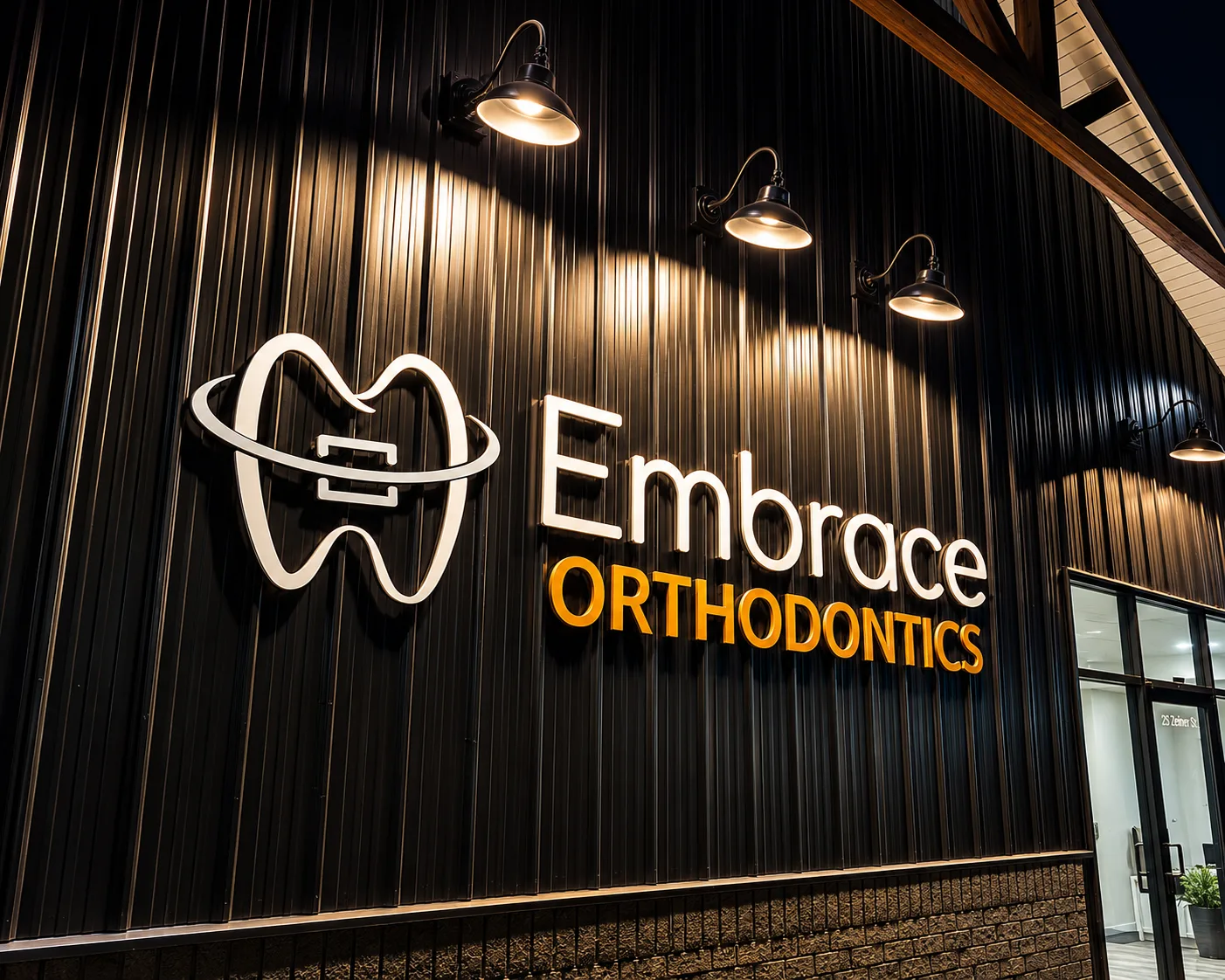 Embrace Orthodontics Exterior Signage