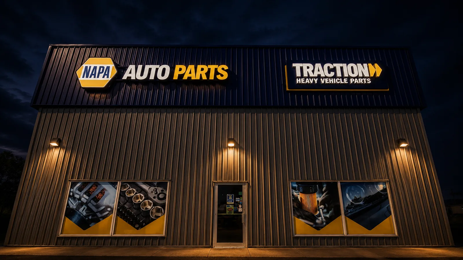 NAPA Traction Exterior Signage