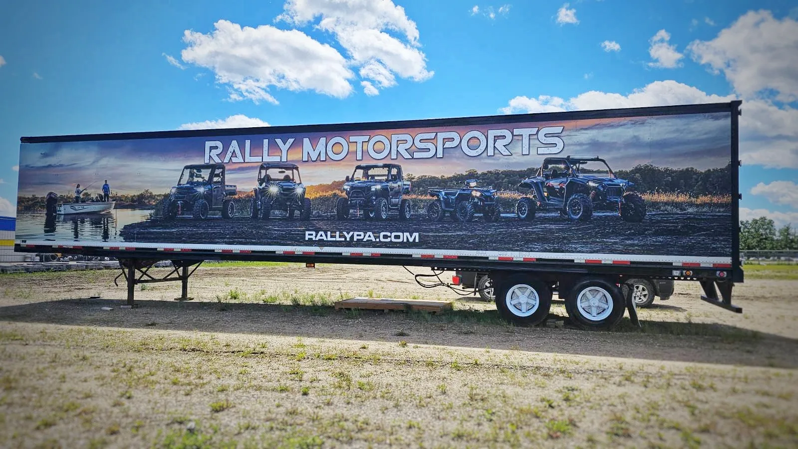 Rally Motorsports exterior signage designed and installed by MarkIt Signs, Prince Albert SK
