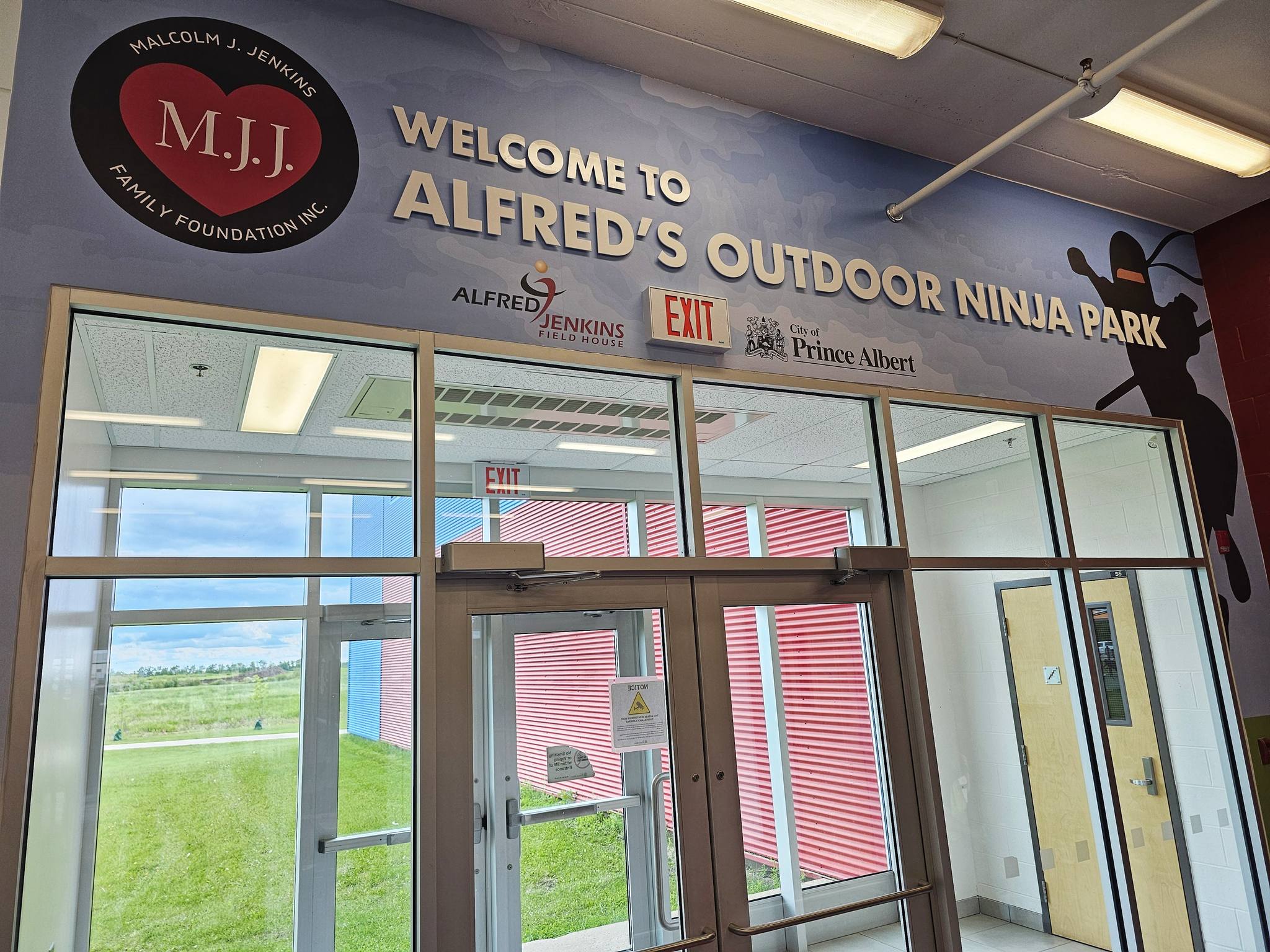 Alfred's Outdoor Ninja Park Wall Mural