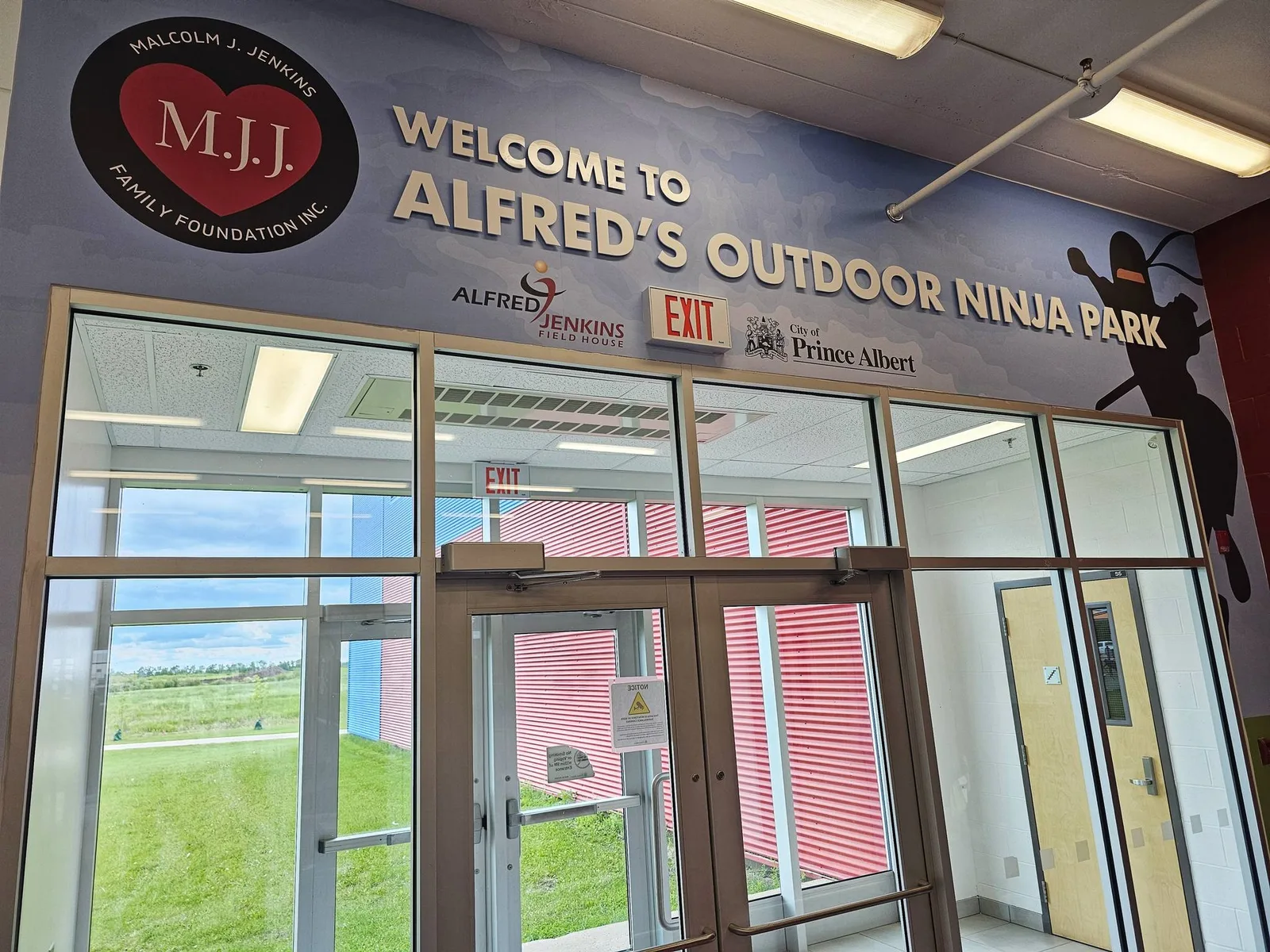 Alfred's Outdoor Ninja Park Wall Mural