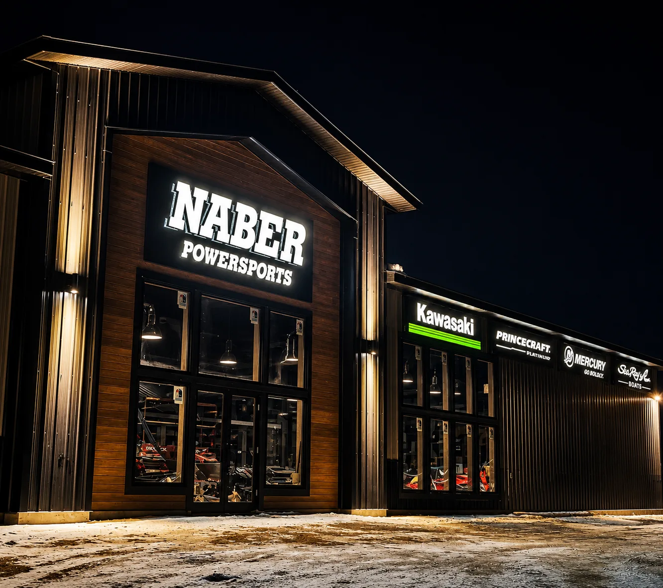 Custom exterior storefront sign installation in Prince Albert, Saskatchewan